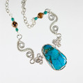 Turquoise Entangled in Silver