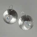Swarovski Crystal Heart in Sterling Silver Earrings