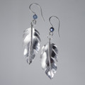 Argentium Sterling Silver Feather Earrings
