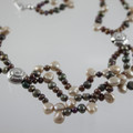  Keishi Pearl and Silver Shell Necklace