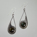 Sterling Silver Tear Drop Labradorite Earring