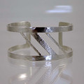 Open Geometric Sterling Silver Cuff #1