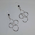 Sterling Silver & Swarovski Crystal  Celtic Knot Earring