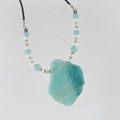 Amazonite Free From Focal Necklace