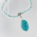  Faceted Amazonite Focal Necklace