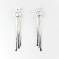 Shimmering Silver Dangle Earrings