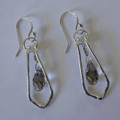 Patina Silver Swarovski Crystal Briolette Sterling Silver Earrings