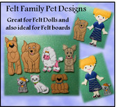 In the Hoop Felt Play Pets Embroidery Machine Design Set