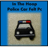 In The Hoop Police Car Felt Pc Embroidery Machine Design
