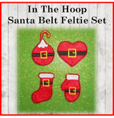 In The Hoop Santa Belt Felt Pieces Set for Embroidery Machine