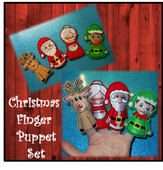 In The Hoop Christmas Finger Puppet Embroidery Machine Design Set