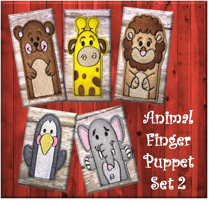 felt animal finger puppets