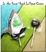 In The Hoop Shark Lollipop Cover Embroidery Machine Design