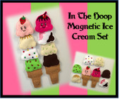 In The Hoop Magnetic Ice Cream Embroidery Machine Design Set