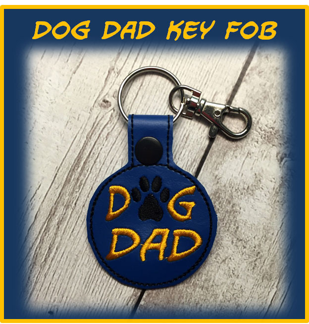 dog dad keychain