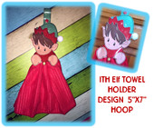 In The Hoop Elf Towel Holder Embroidery Machine Dessign