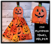 In the hoop Pumpkin Towel Holder Embroidery Machine Design
