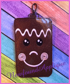 In The Hoop Gingerbread Phone Case Embroidery Machine Design