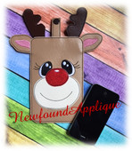 In The Hoop Reindeer Cell Phone Ipod Case Embroidery Machine Design