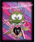 In The Hoop Monster Valentine Count Down Embroidery Machine Design