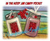 In the Hoop Jar Candy Pocket Embroidery Machine Design