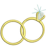 In The Hoop Wedding Ring Pillow Embroidery Machine Design Set ...