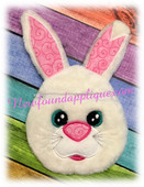 In the Hoop Easter Bunny Zipped Case Embroidery Machine Design for 5"x7" Hoops