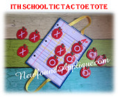 In The Hoop School Tic Tac Toe Embroidery Machine Design Set
