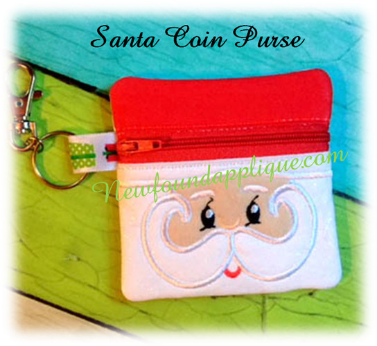 santa coin purse