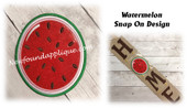 In The Hoop Watermelon Snap On Decoration Embroidery Machine Design