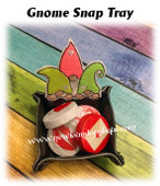 In The Hoop Gnome Snap Tray Embroidery Machine Design Set