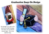 In The Hoop Graduation Snap On For Gnome Sign Embroidery Machine Design