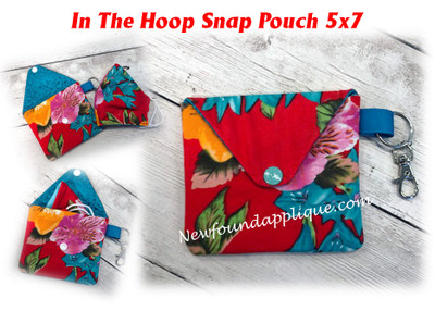 This is the listing for the Snap Pouch 5x7 only.  
Mask is not included in this design. 