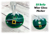 in The Hoop Elf Belly Wine Glass Marker Embroidery Machine Design