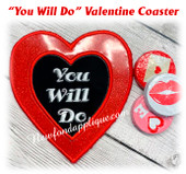 In The Hoop You Will Do Heart Coaster Embroidery Machine Design