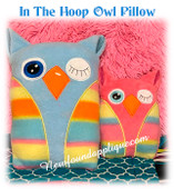 In The Hoop Owl Pillow Embroidery Machine Design
