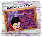 In The Hoop Vampire Snack Mat Embroidery Machine Design