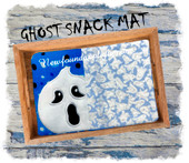 In The Hoop Ghost Snack Mat Embroidery Machine Design