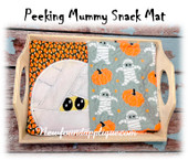 In The Hoop Mummy Snack Mat Embroidery Machine Design