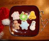 Stuffed Christmas Cookie Felt Food Set 
