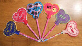Valentine Pencil Topper Set