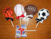 Sports Ball Lollipop Holder Set