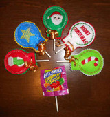 Christmas Lollipop Holder In the Hoop Design Set