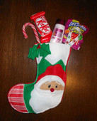 Mini Christmas Stocking Santa Design