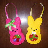 Easter Bunny Candy Pocket In the Hoop Design