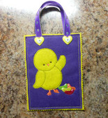 Easter Chick Treat Bag in the Hoop Design