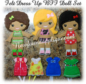 IN The Hoop Felt Dress Up BFF Dolls