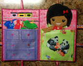 Closet Tote for Dress up Dolls In the Hoop Design