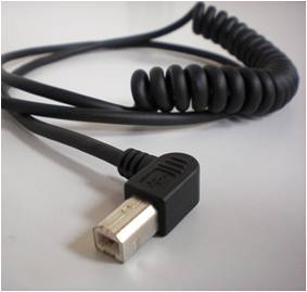 Coil Cord Mini USB