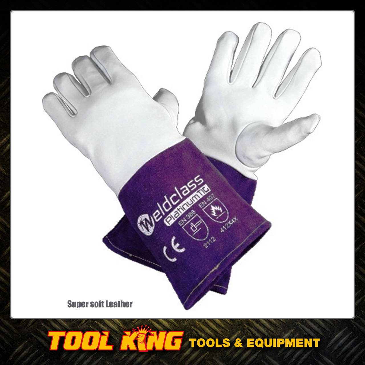 Tig Welders Gloves Platinum Soft Skin leather Kevlar Stitched Weldclass Robson's Tool King Store